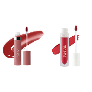 MARS Drip Lip Mist for Women (4.5 ml) (05-Cranberry Drip) Matte Liquid Lip Color | Long Lasting | Non-Transfer & Waterproof Lipstick for Women (4.5 ml) (21-Red Luck)